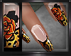 V| Leopard Rose Nails