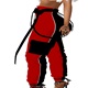 black/red joggers