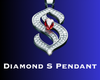 Diamond S pendant