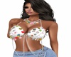 Charm bustier silver