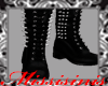 Spiked black boots