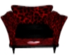 Red Leopard Cuddle Chair