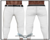 White Pant + Dark Belt