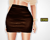 ! Fave Leather Skirt Brn
