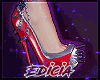 Chain/Spike Heels Red S