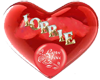 Lorrie name heart