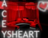 !Ah red valentine  couch
