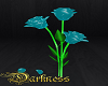 Roses Flower Teal