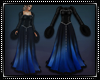 Winter Fur Gown Blk/Blue