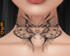 Butterfly Neck Tattoo