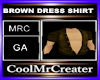 BROWN DRESS SHIRT