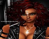 short black red curls
