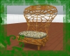 Rattan Chair with Pillow