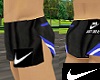 Nike run short blk/blue