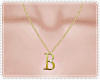 Necklace of letters B