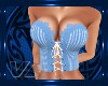 Country Blues Corset Top