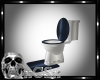 CS Blue & White Toilet