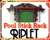 Pool Stick Wall Rack