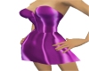 Purple Silk Short Dress