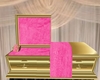 pink fur interior casket