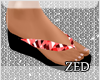 aztec Red Beach sandals