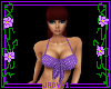 Polka Dot Halter - purpl