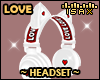 ! LOVE White Headset (F)