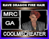 RAVE DRAGON FIRE HAIR