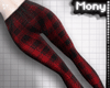x Jeans plaid / red