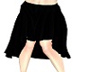 Pleated Asym Black Skirt