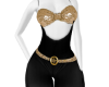 black and gold bodysuit