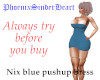 Nix blue pushup dress