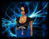Rihanna Blue White Tips