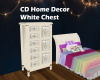 CD HomeDecor White Chest