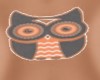 (LFD)Orange Owl Back Tat