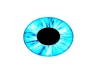 soft blue glow eyes