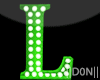 L Green Lamps Letters