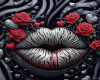 gothic dark bubble lips