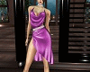 purple silky dress