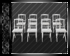White Wood Wed Chairs