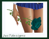 Rose in Hand Teal