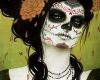 -H- Skull Lady Painting