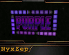 ! PURPLE CLUB SIGN anim