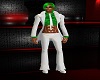 White suit Green shirt