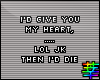 :S Give You My Heart