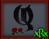 Gothic Letter Q Roses