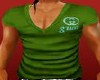 green  tee shirt