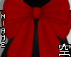 空 Hair Bow Red 空