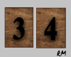 Numbers Wood Board