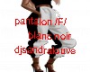 PANTALON  /F/ BLAN /NOIR